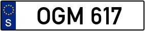 Trailer License Plate